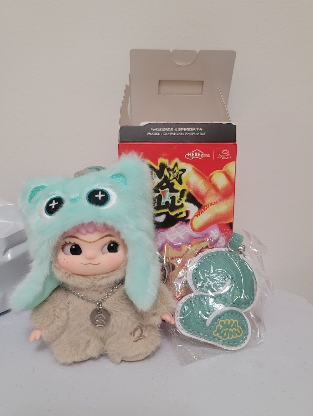 Wakuku Mini On A Roll Plush Pendant #2